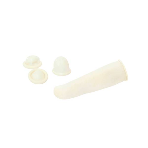 Meditrade Latex-Fingerlinge - 100 Stück - Größe 2 | Packung (100 Stück)