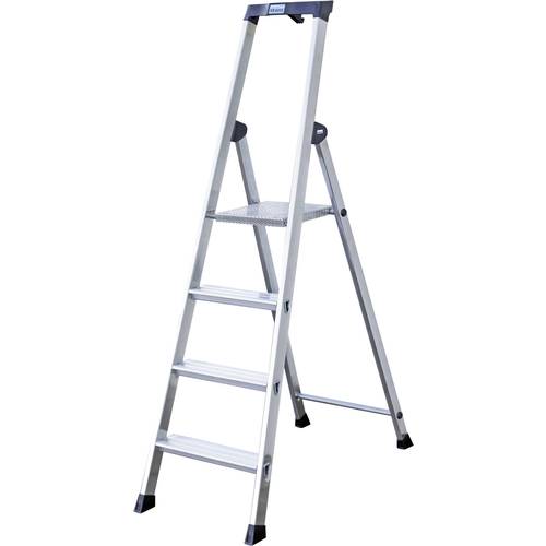 Krause KRAUSE - Stufenstehleiter 6 Stufen MONTO Solido 126658 126658 Aluminium Stufen-Stehleiter Arbeitshöhe (max.): 3.3...