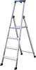 Krause 126634 Aluminium Stufen-Stehleiter Arbeitshöhe (max.): 2.85 m Silber DIN EN 131 4.4 kg