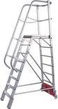 Krause 833044 Aluminium Podestleiter Arbeitshöhe (max.): 4.10 m Silber DIN EN 131 45 kg