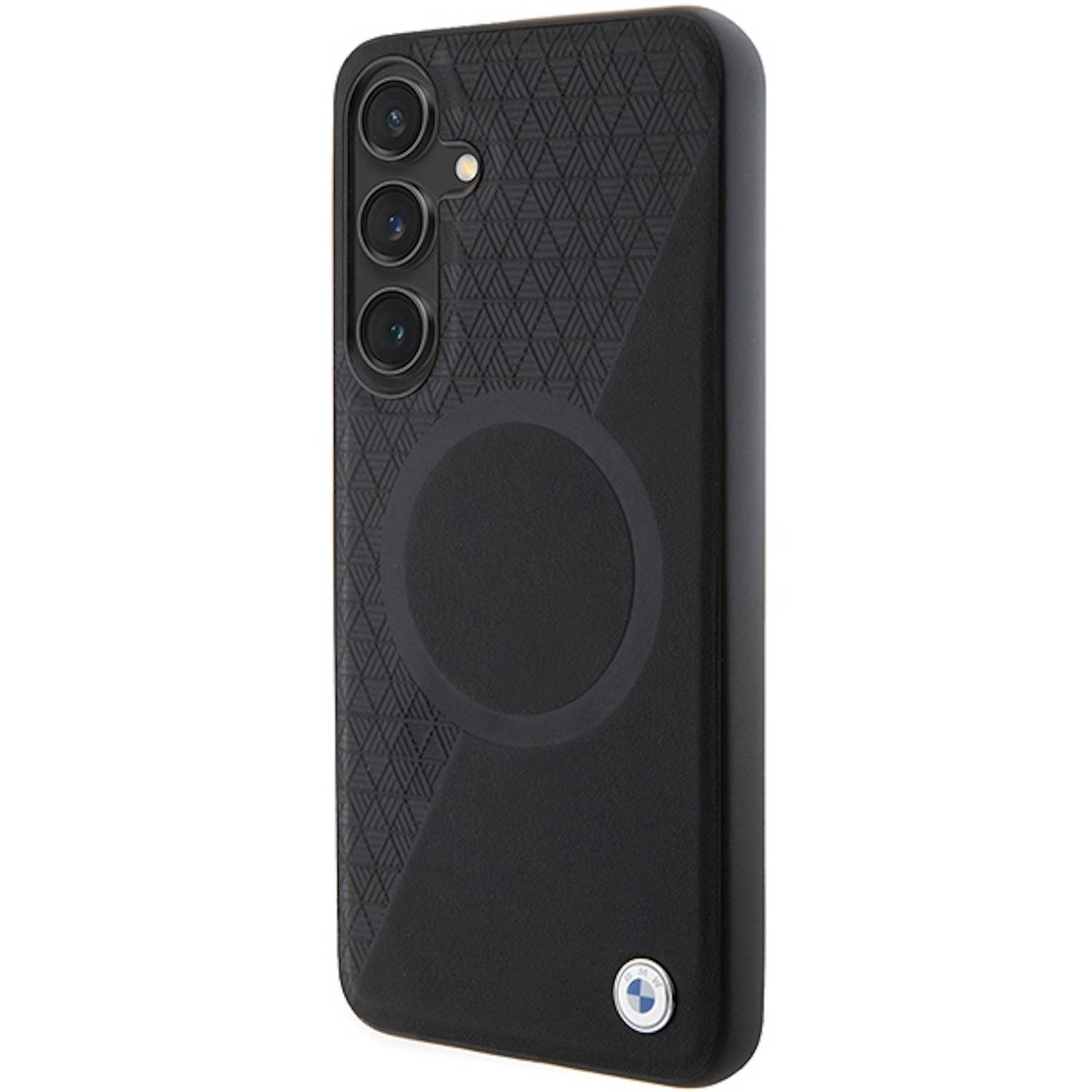 Samsung Galaxy S24 BMW Signature Leather Half Texture & Circle MagSafe-1