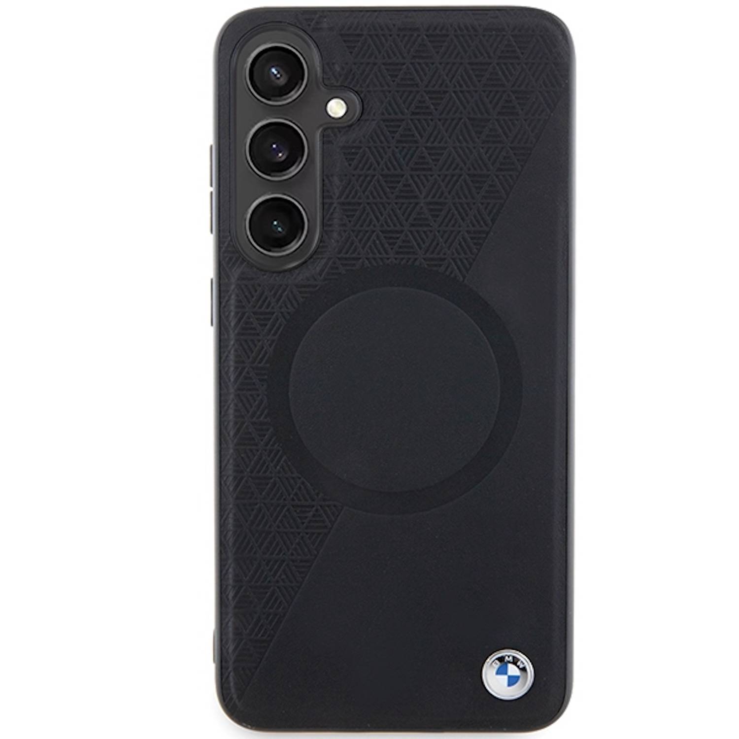 Samsung Galaxy S24 BMW Signature Leather Half Texture & Circle MagSafe-2