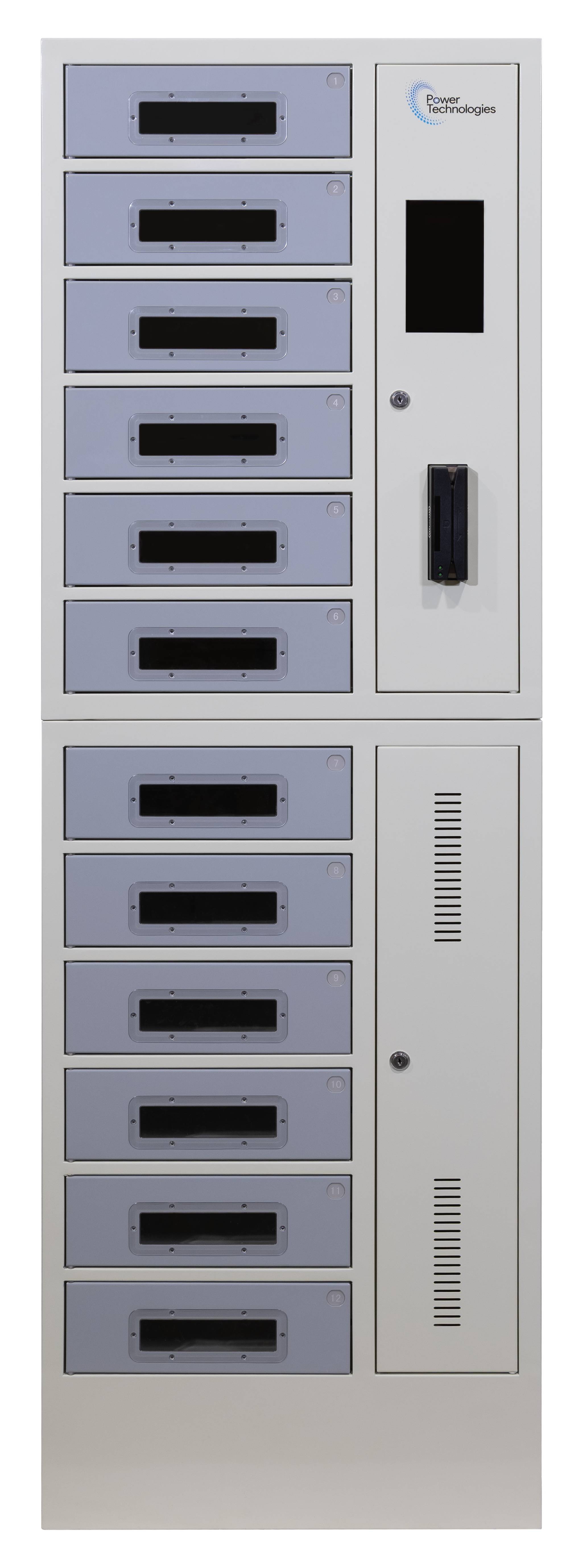 SC-LOCKER-12™ Ladeschrank / Ladefach, 12 Schliessfächer, Schloss mit RFID-System, USB-C, 220V EU-1