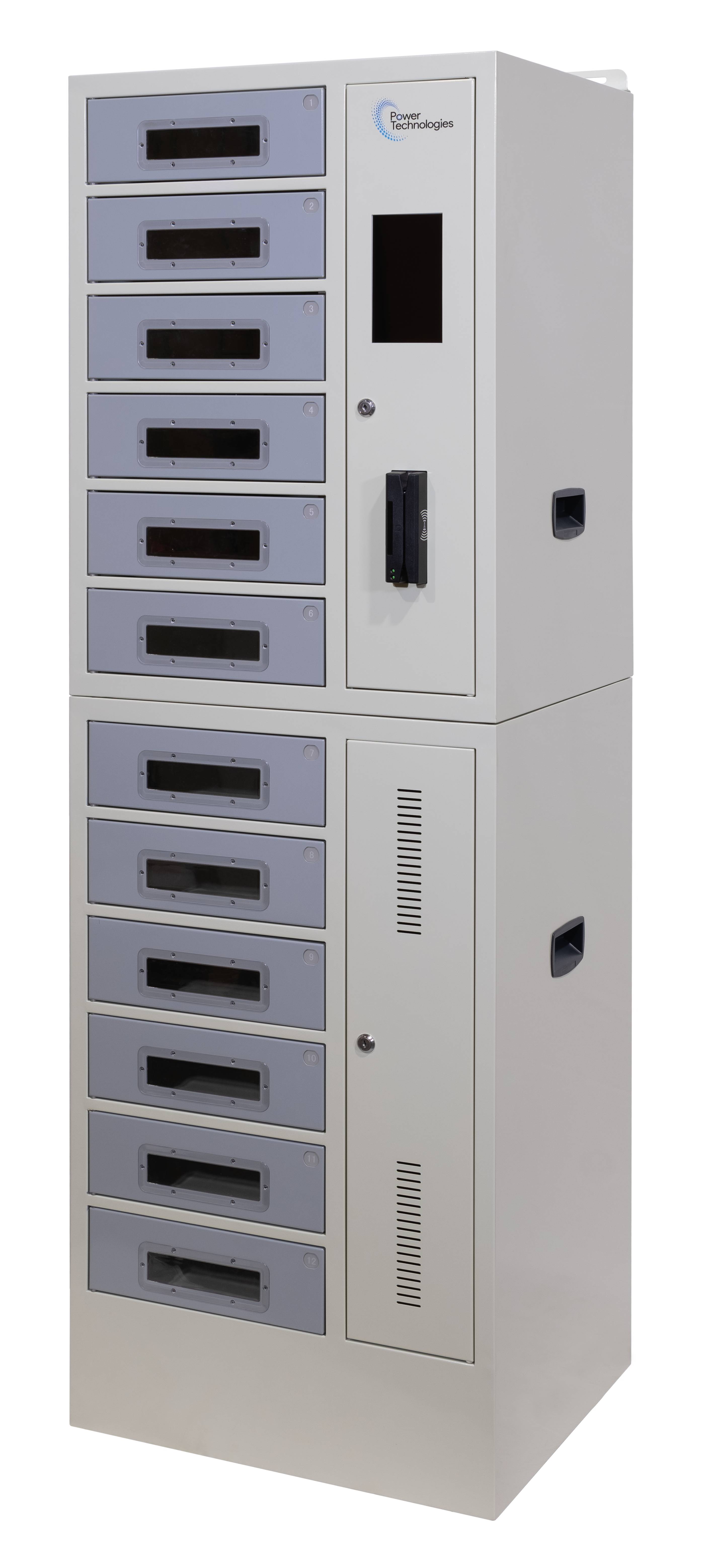 SC-LOCKER-12™ Ladeschrank / Ladefach, 12 Schliessfächer, Schloss mit RFID-System, USB-C, 220V EU-2