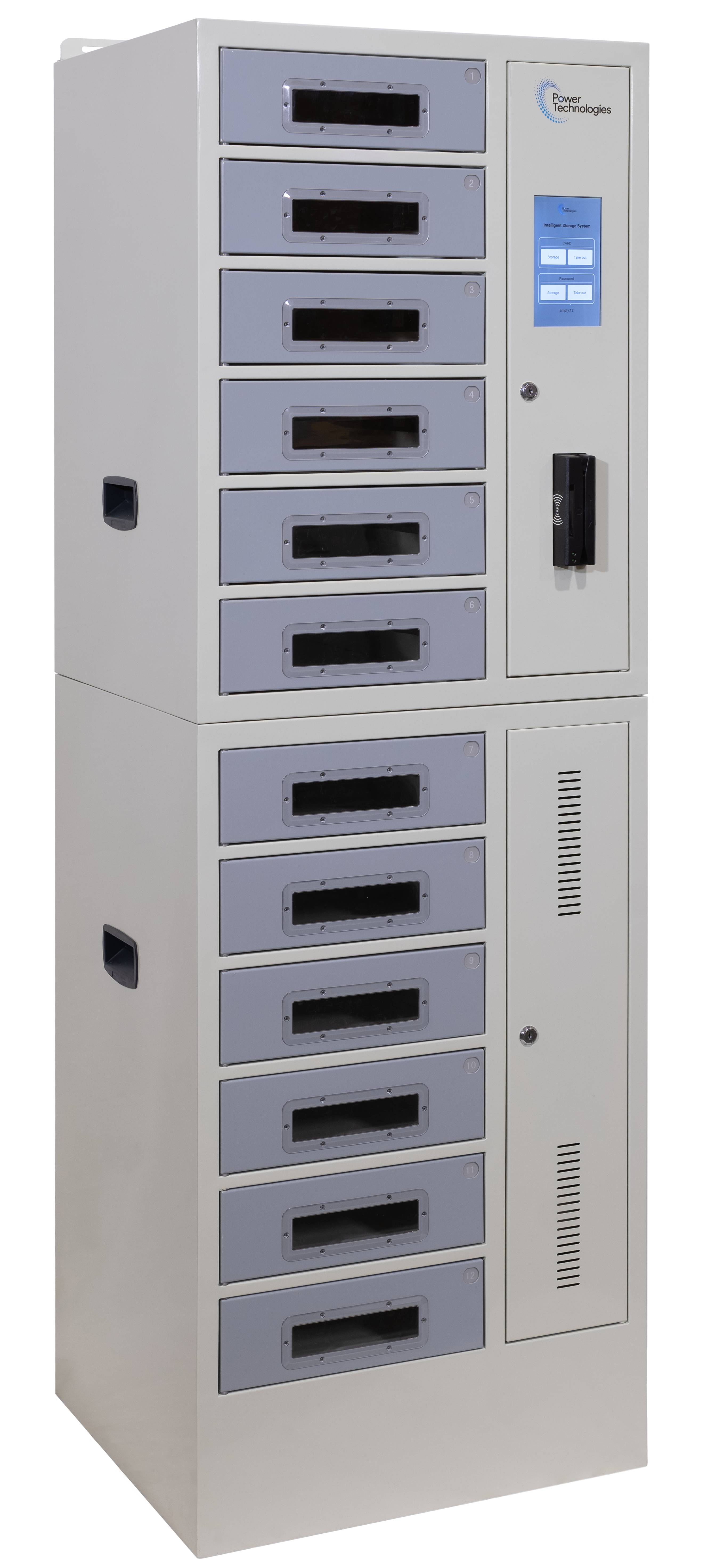 SC-LOCKER-12™ Ladeschrank / Ladefach, 12 Schliessfächer, Schloss mit RFID-System, USB-C, 220V EU-3