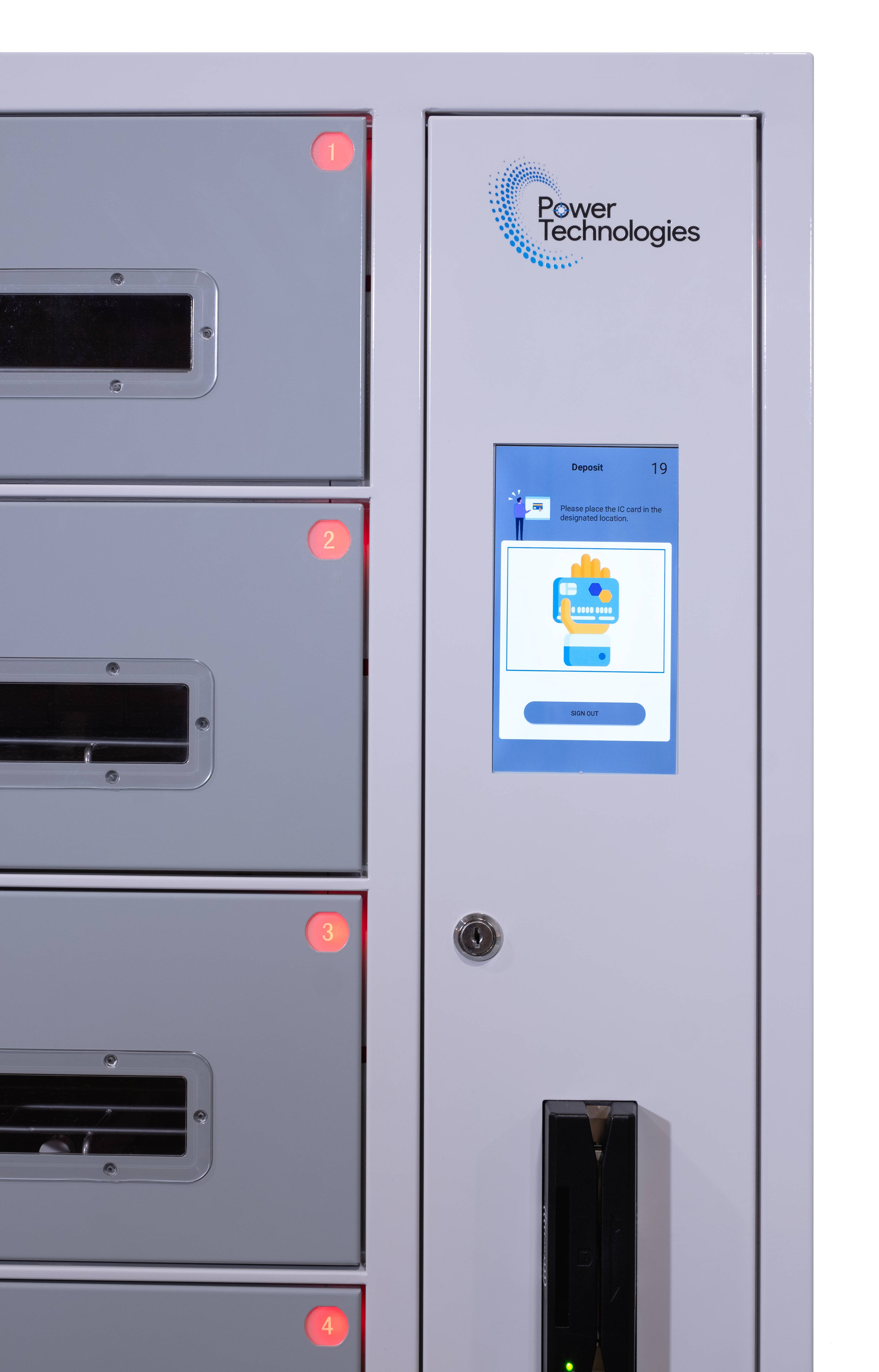 CSC-LOCKER-8™ Ladeschrank / Ladefach, 8 Schliessfächer, mit UV-C Desinfektion, Schloss mit RFID-System, USB-C, 220V EU-4