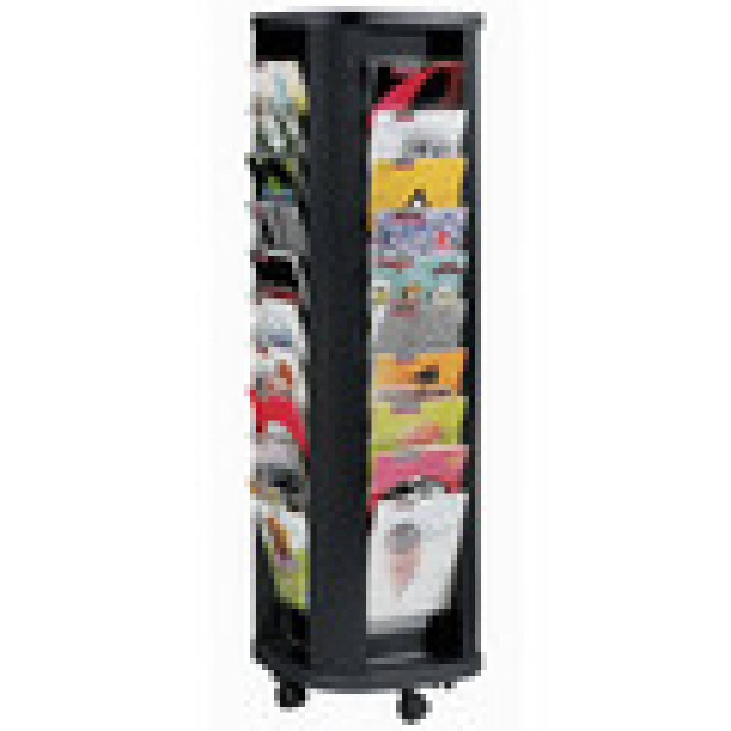 Prospektsäule 40Fächer schwarz-1