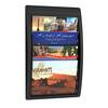 Wand-Prospekthalter Quick Blick - A4 quer schwarz.
