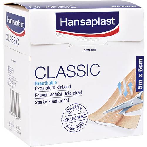 Hansaplast KB.T4107.001 Heftpflaster 5 m x 6 cm 5 m