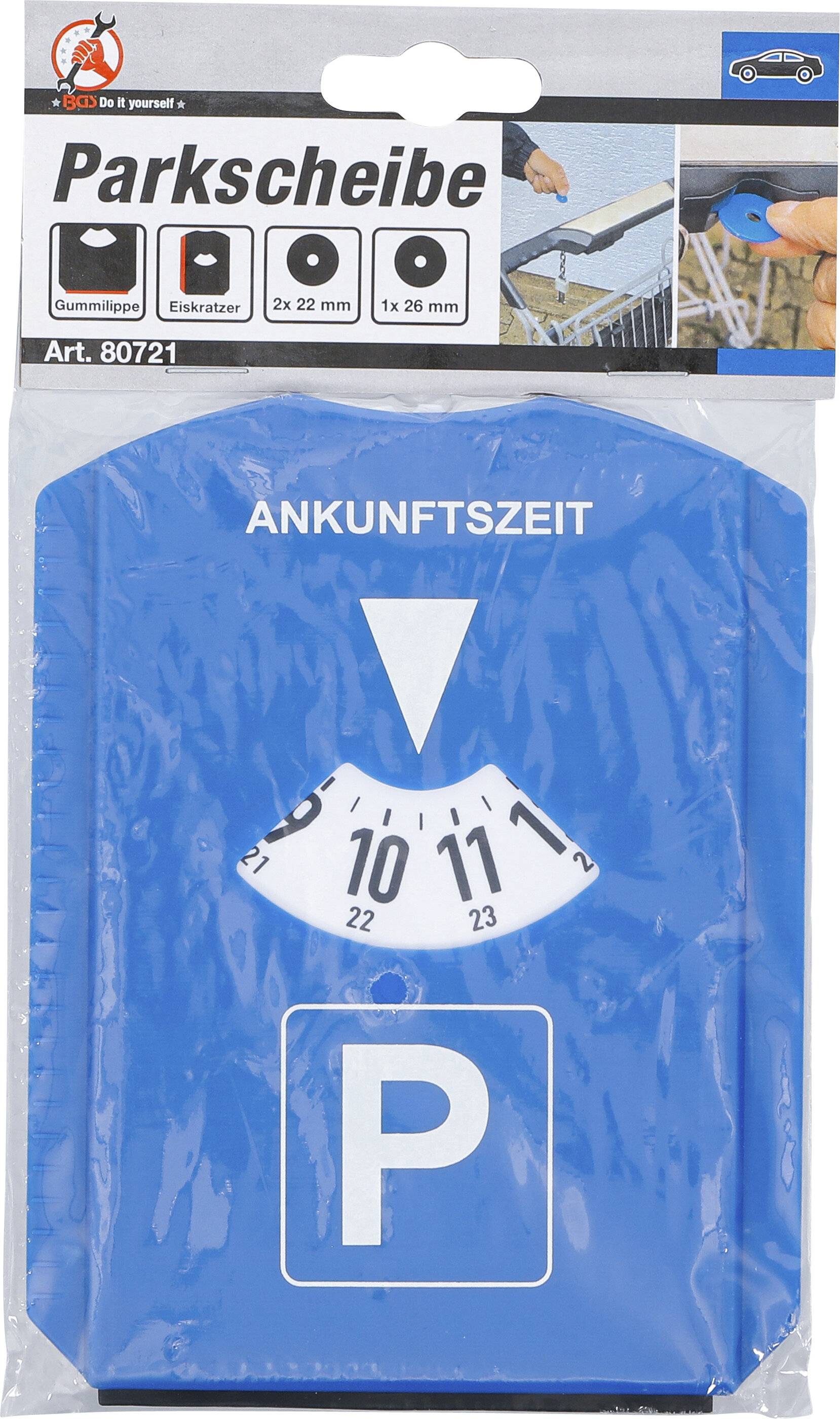 Parkscheibe mit Eiskratzer / Gummilippe-3