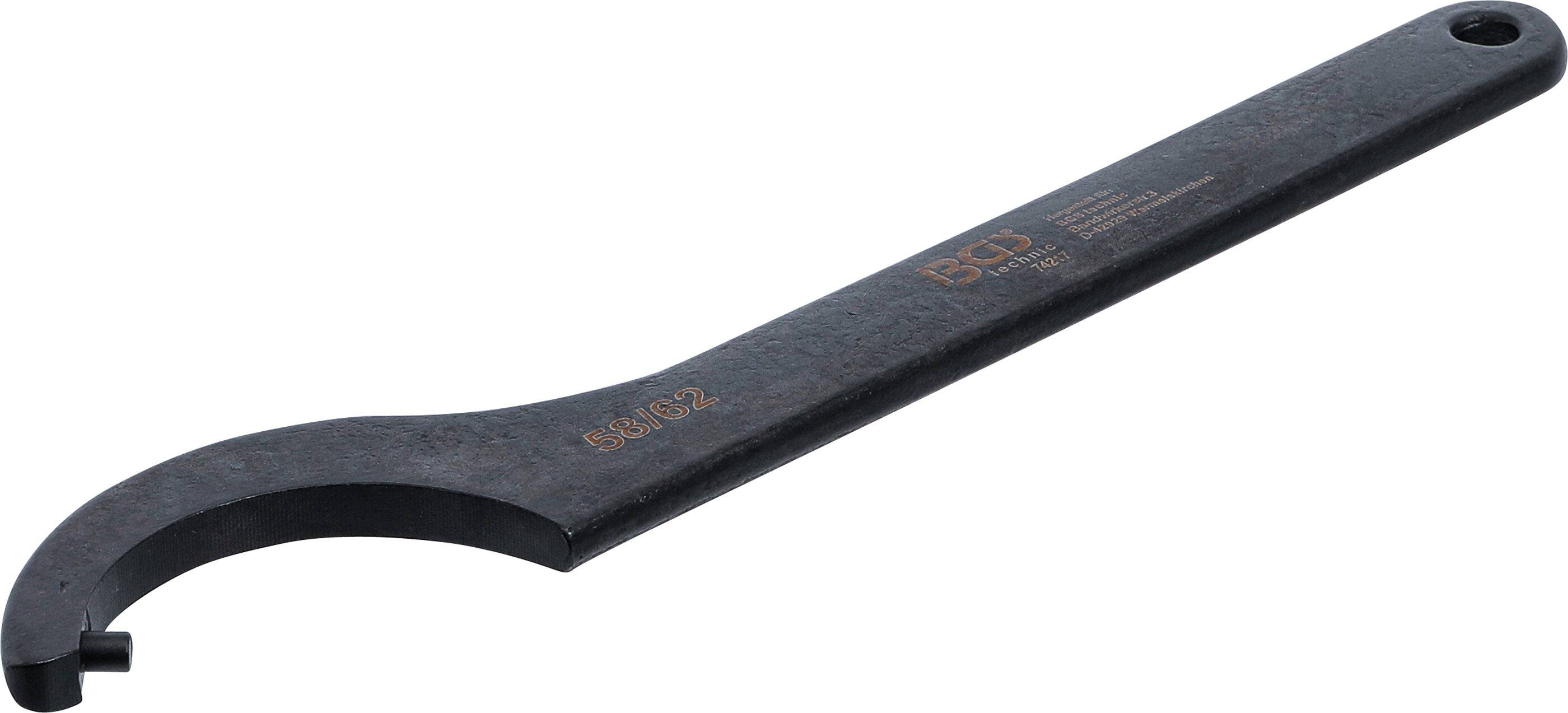 BGS technic Hakenschlüssel mit Zapfen | 58 - 62 mm-2