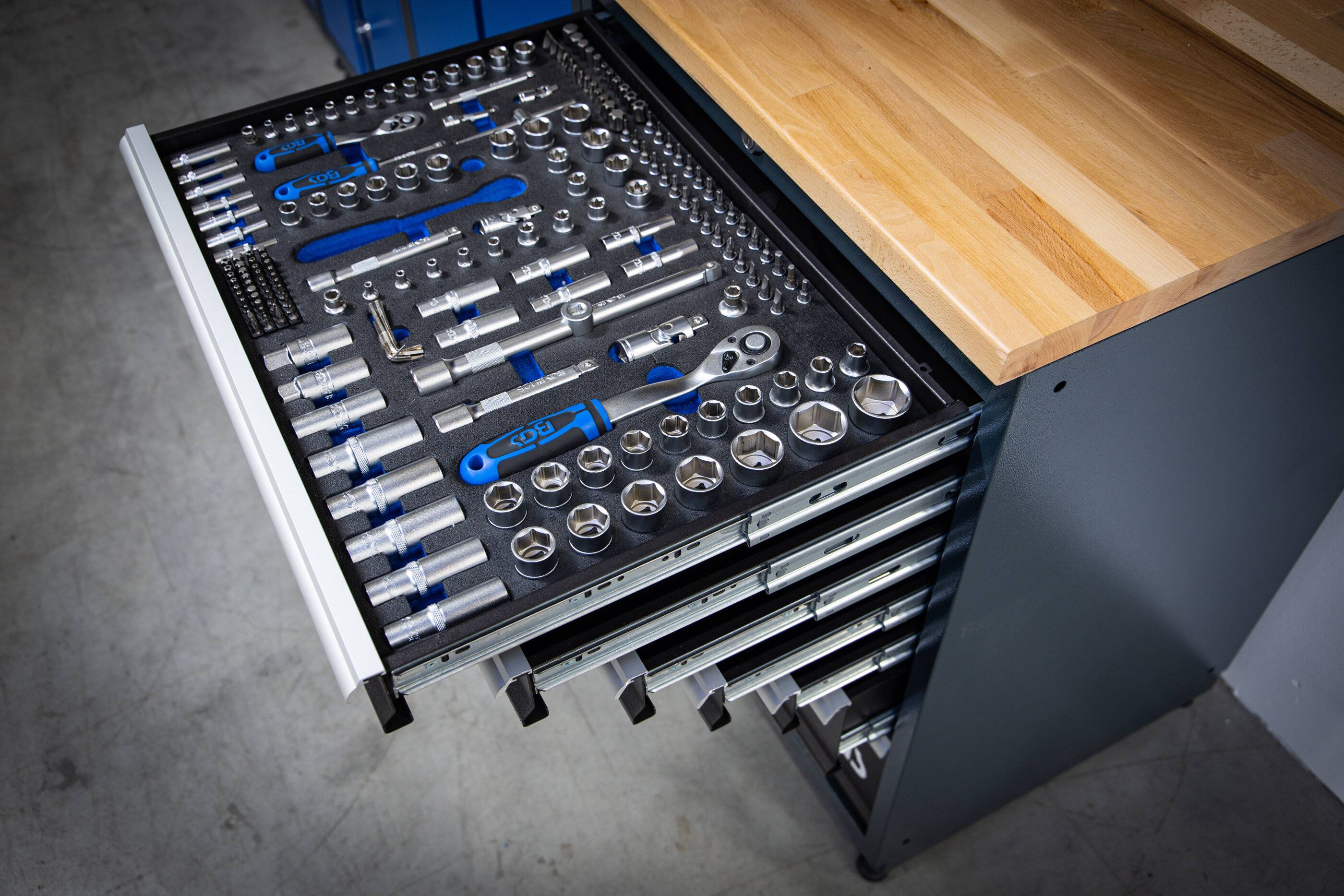 Schrankwand-System Starter-Paket Holz 3 Module-1