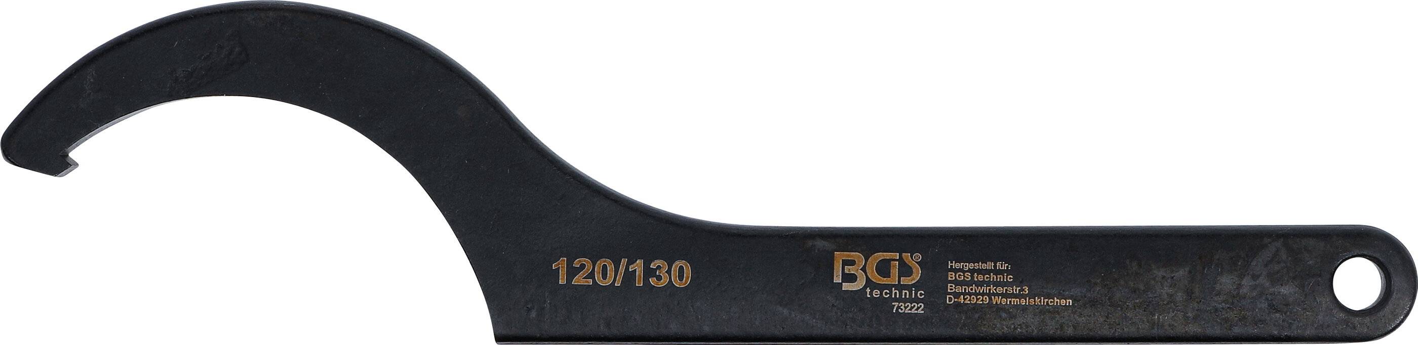 Hakenschlüssel mit Nase 120 - 130 mm-1