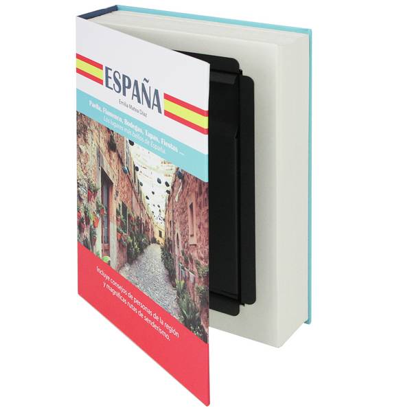 HMF 80945 Buchtresor Geldkassette mit Papierseiten, 23 x 15 x 4 cm, Spanien