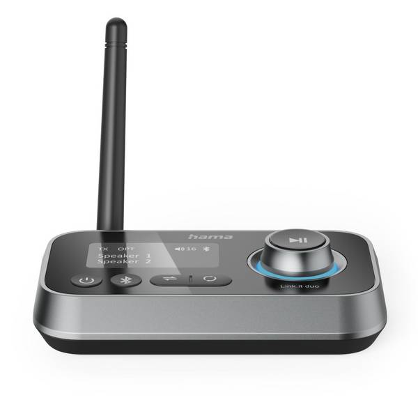 hama 00205322 Bluetooth®-Adapter "Link.it duo", Sender u. Empfänger, Bluetooth nachrüsten