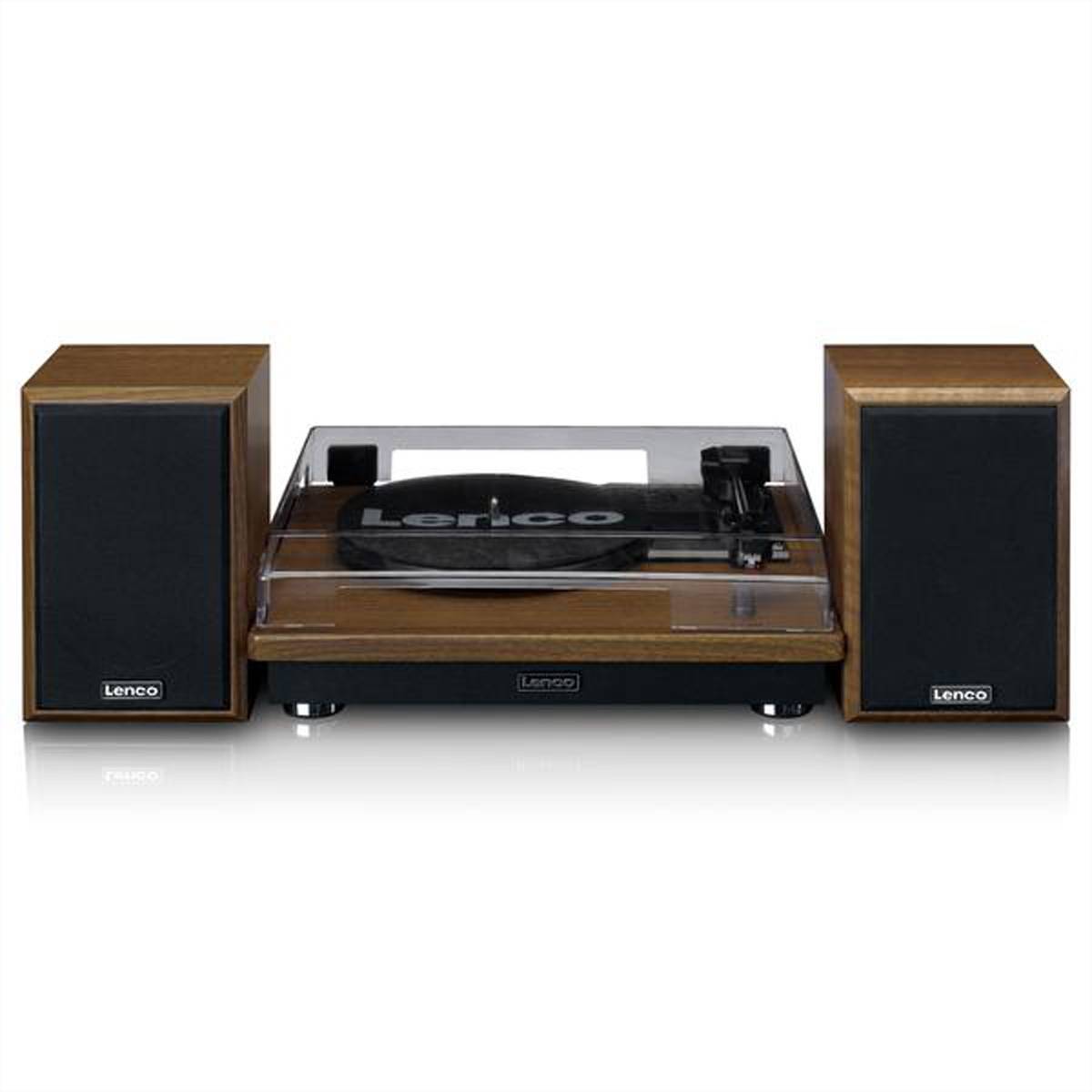 Lenco Plattenspieler LS-100, Bluetooth, 2 Speaker-0