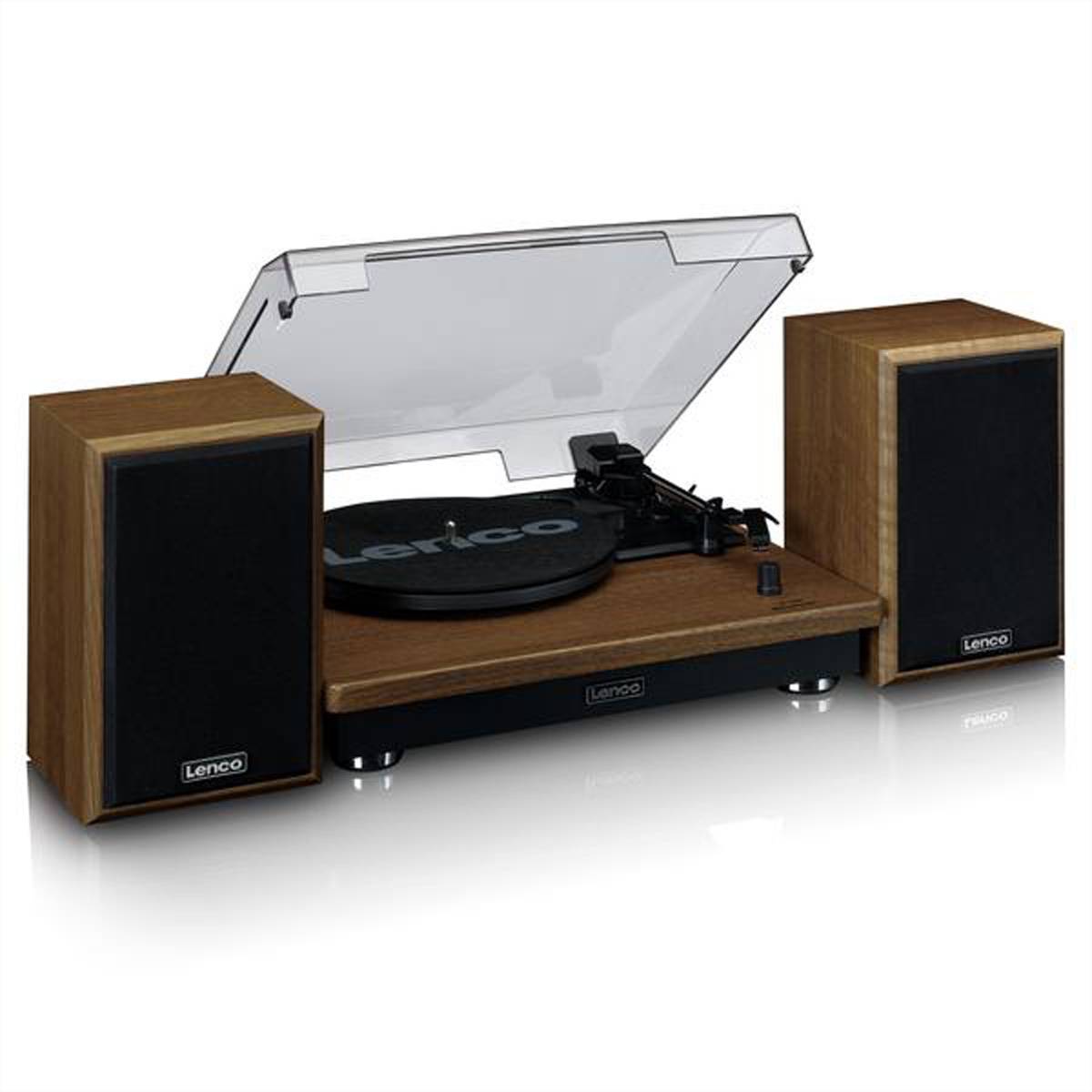 Lenco Plattenspieler LS-100, Bluetooth, 2 Speaker-1