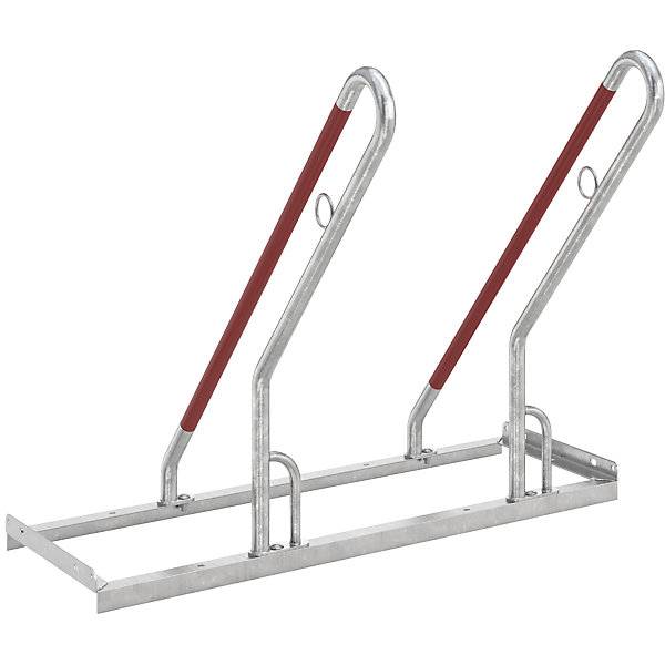 Anlehnparker Modell 0500 XBF einseitig 2 Einstellplätze. WSM Walter Solbach | Metallbau GmbH 78524949-0