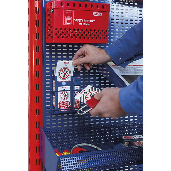 Warnanhänger LOTO T100 klein im Dispenser à 100 Stk rot. ABUS | August Bremicker Söhne Bremicker Söhne AG-1