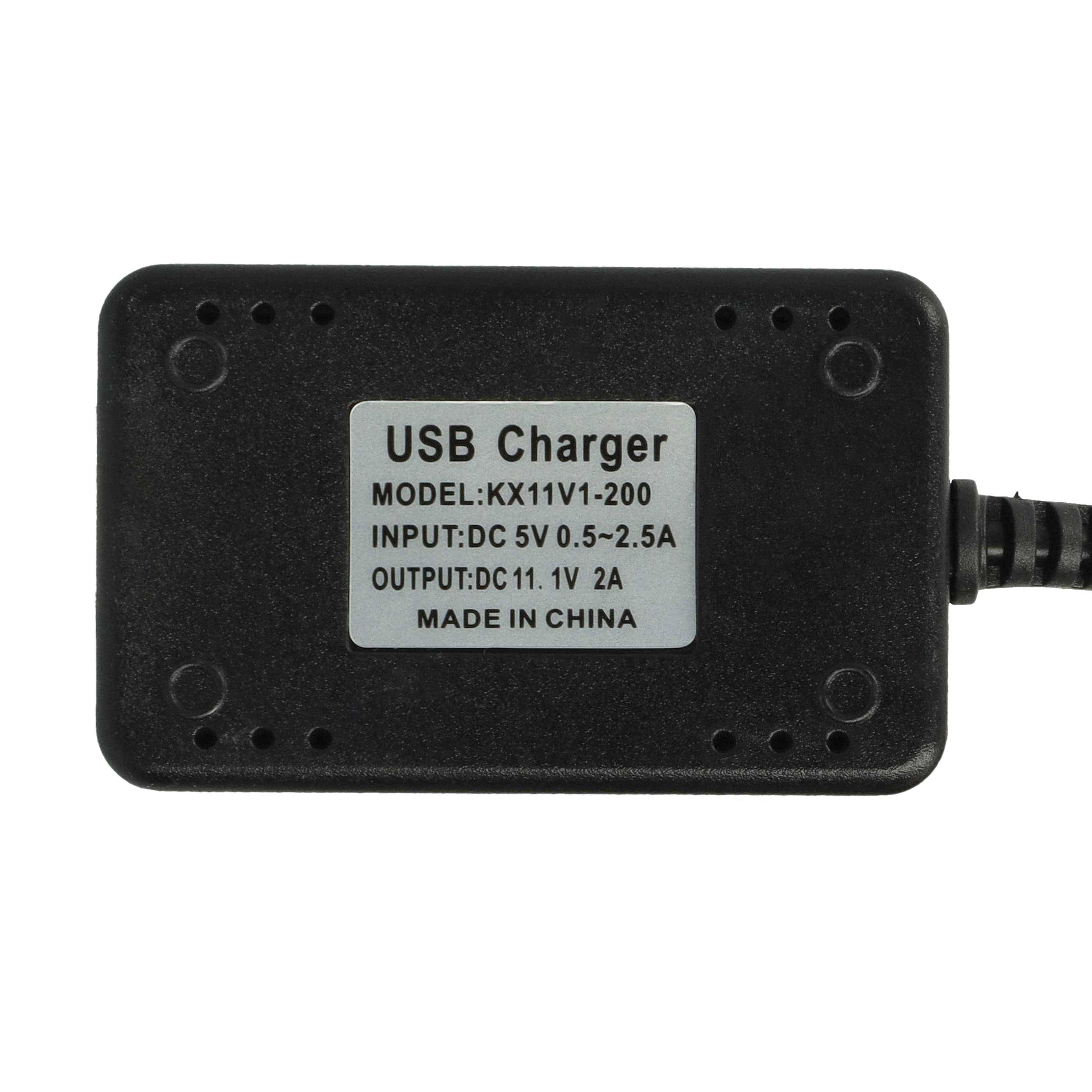 vhbw USB-Ladekabel für RC-Akkus | RC-Modellbau Akkupacks - 55 cm 11,1 V-4