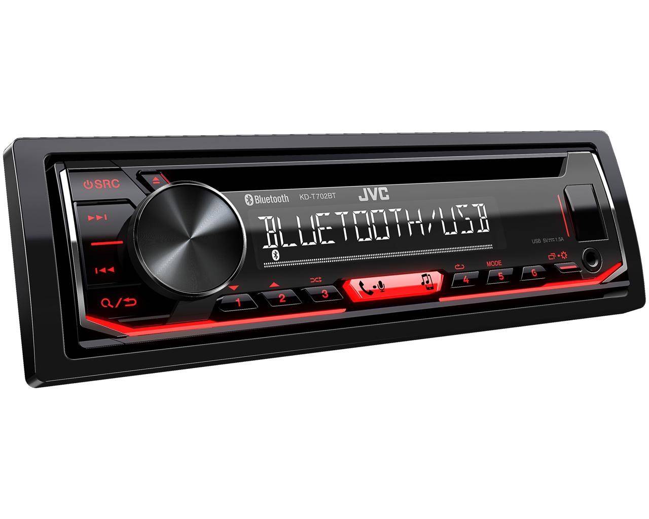 Car radio KD-T702BT Bluetooth CD + USB + AUX-1