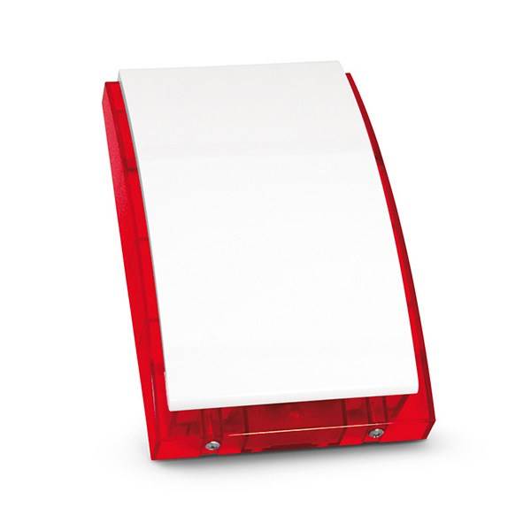 Satel SP-4001 R Opt.-akust. Außensirene rot 120dB Metall-Innenabdeckung