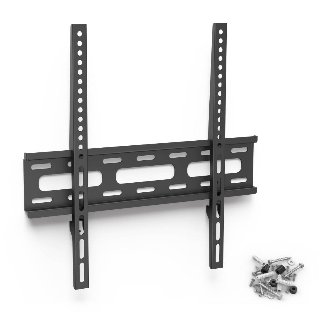 Hama FIX TV Wall Bracket 1 star, XL - Befestigungskit (Wandbefestigung, Befestigungsplatte) - für TV - Stahl - Schwarz --0