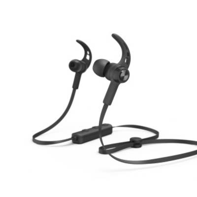 hama 00184121 Bluetooth®-Kopfhörer "Freedom Run", In-Ear, Mikrofon, Ear-Hook, Schwarz