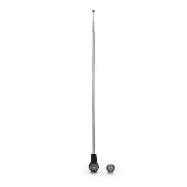 hama 00221086 Zimmerantenne "Mobile" für DAB+, DAB, DVB-T2, UKW, passiv, Teleskop