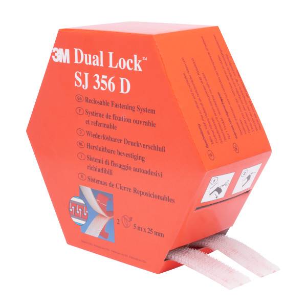 Dual Lock SJ356D Flexibl.Druckverschluss 2x5m 3M - Artikel: 4001895502408-0