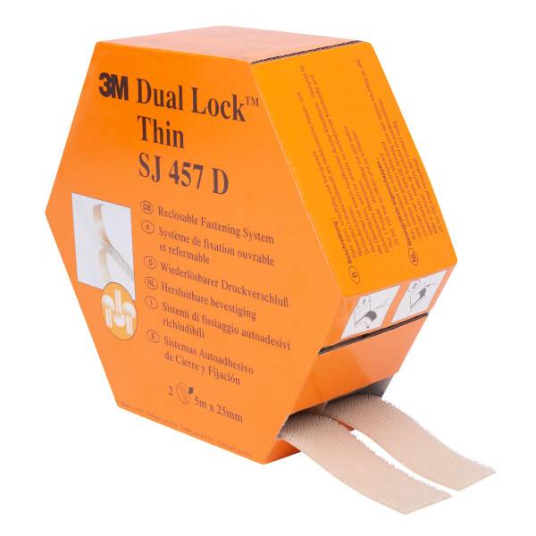 3M Klettband, 25mm x 10 m, Lichtdurchlässig-0