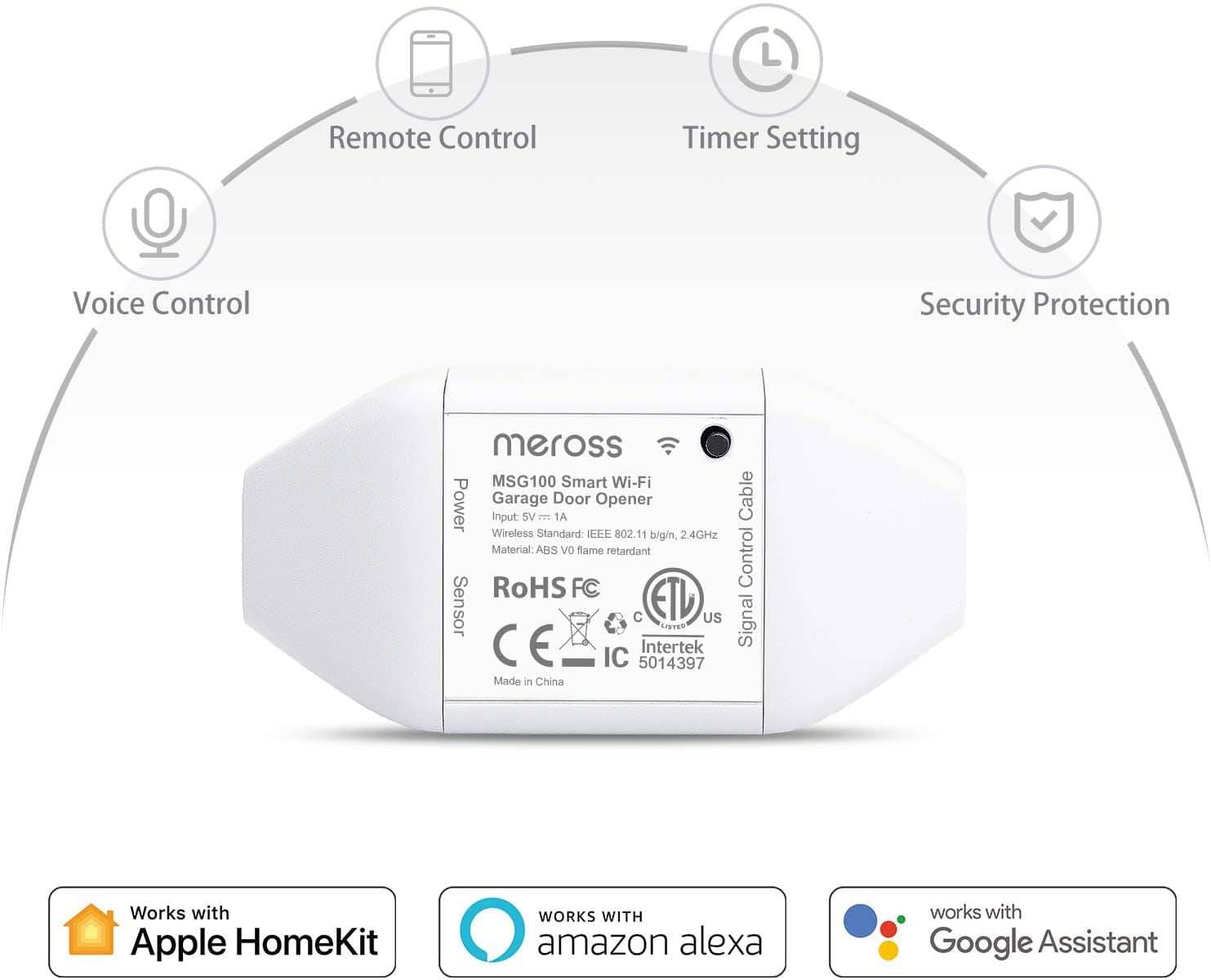 Intelligenter Garagentoröffner Meross MSG100HK-2