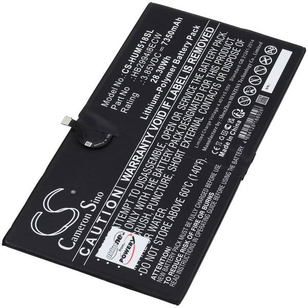Akku für Tablet Huawei CMR-W09, 3,85V, Li-Polymer