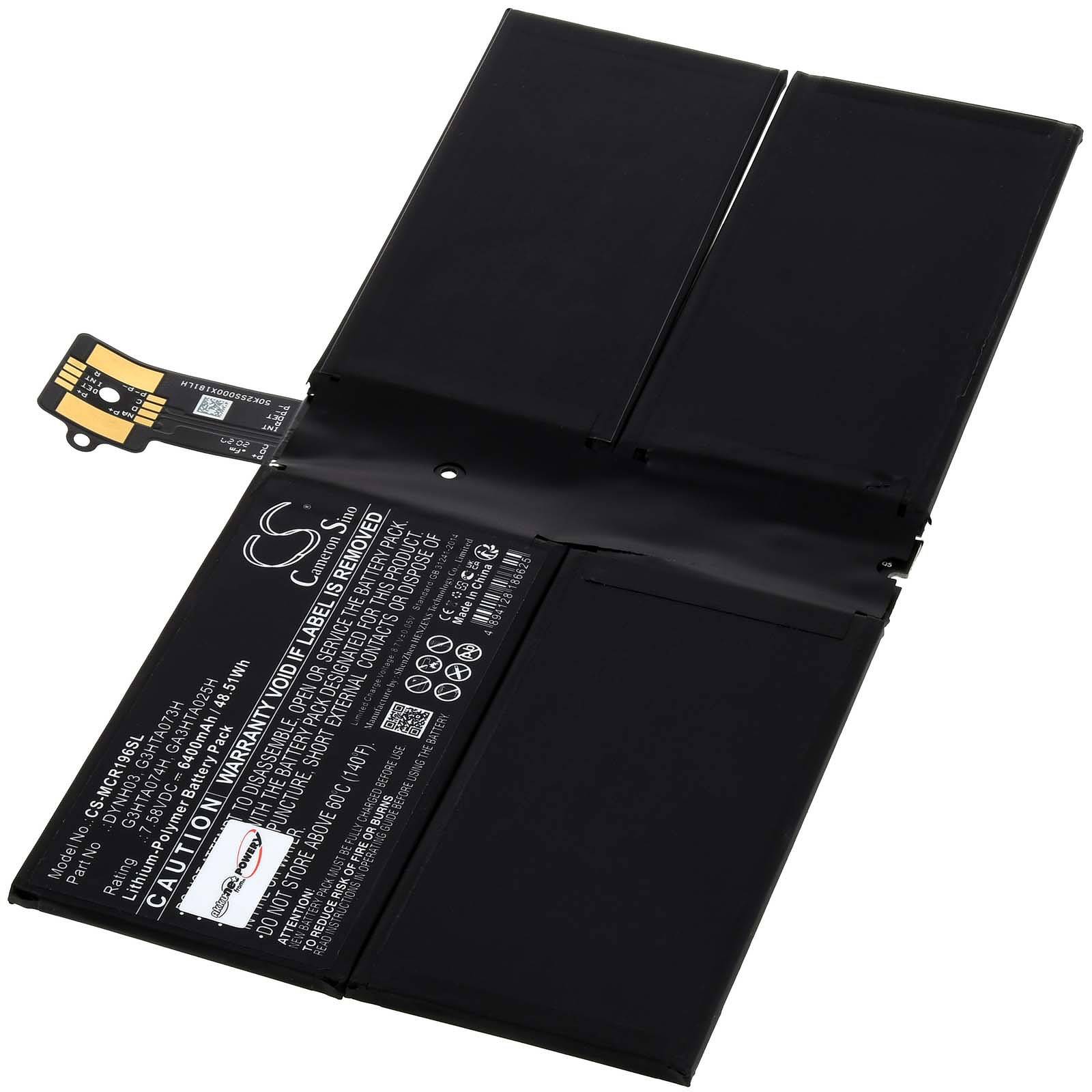 Akku passend für Tablet Microsoft Surface Pro 7 Plus, Typ G3HTA074H, 7,58V, Li-Polymer-0