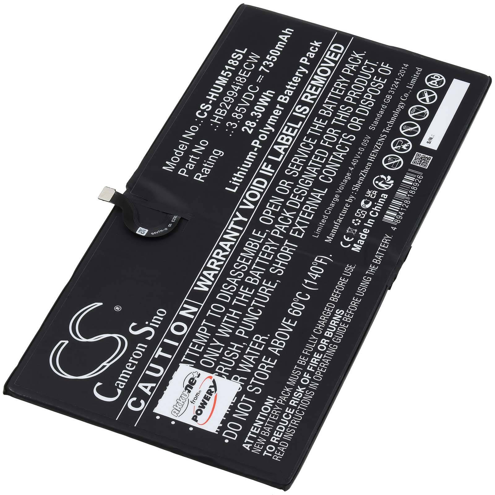 Akku für Tablet Huawei CMR-AL19, 3,85V, Li-Polymer-0