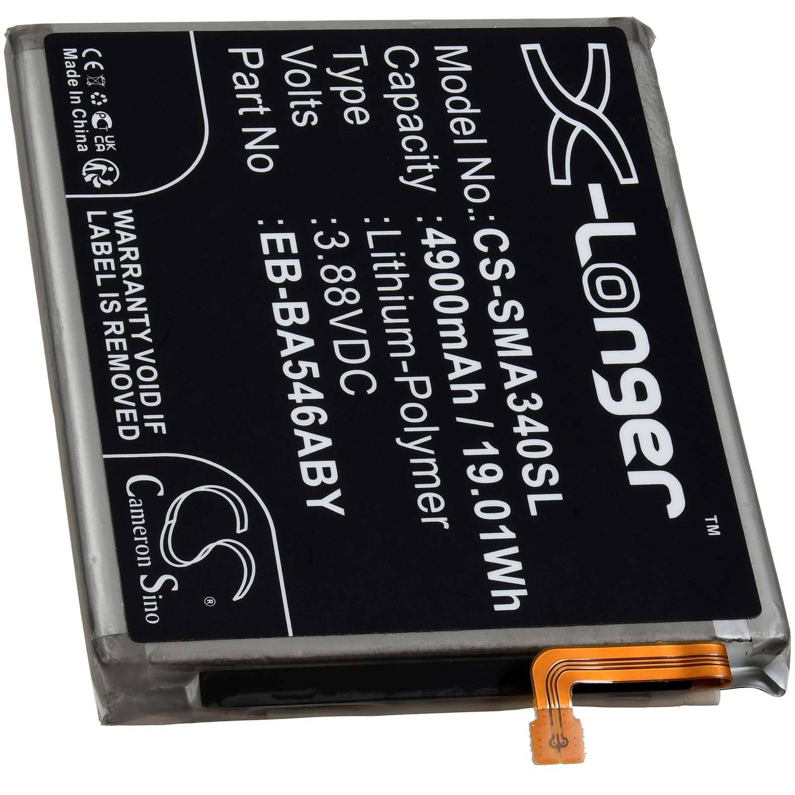 Akku passend für Handy, Smartphone Samsung Galaxy A34 5G 2023, A54 5G 2023, Typ EB-BA546ABY, 3,88V, Li-Polymer-1