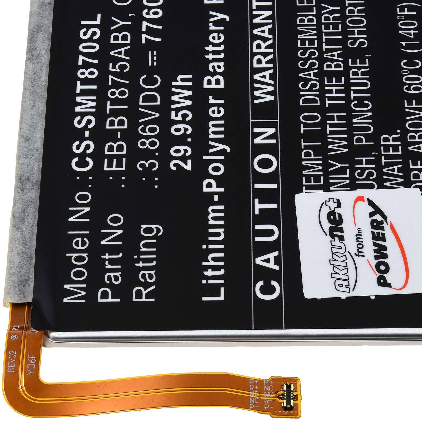 Akku für Tablet Samsung SM-T870 SM-T875N, 3,86V, Li-Polymer-2