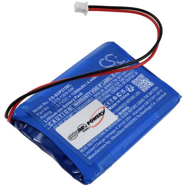 Akku passend für Payment-, Zahl-, Karten-Terminal SumUP Air, AIR1E215, Typ DTS-1300-SW, 3,7V, Li-Ion