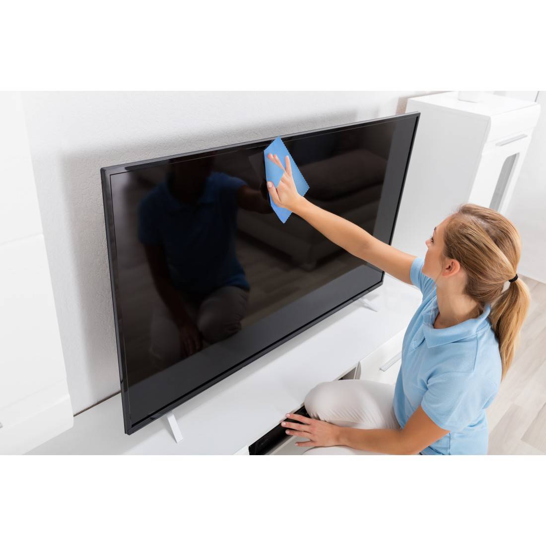 hama 00221095 Bildschirmreiniger, Schaum + Reinigungstuch, 400 ml, TV, Büro + Küche-1