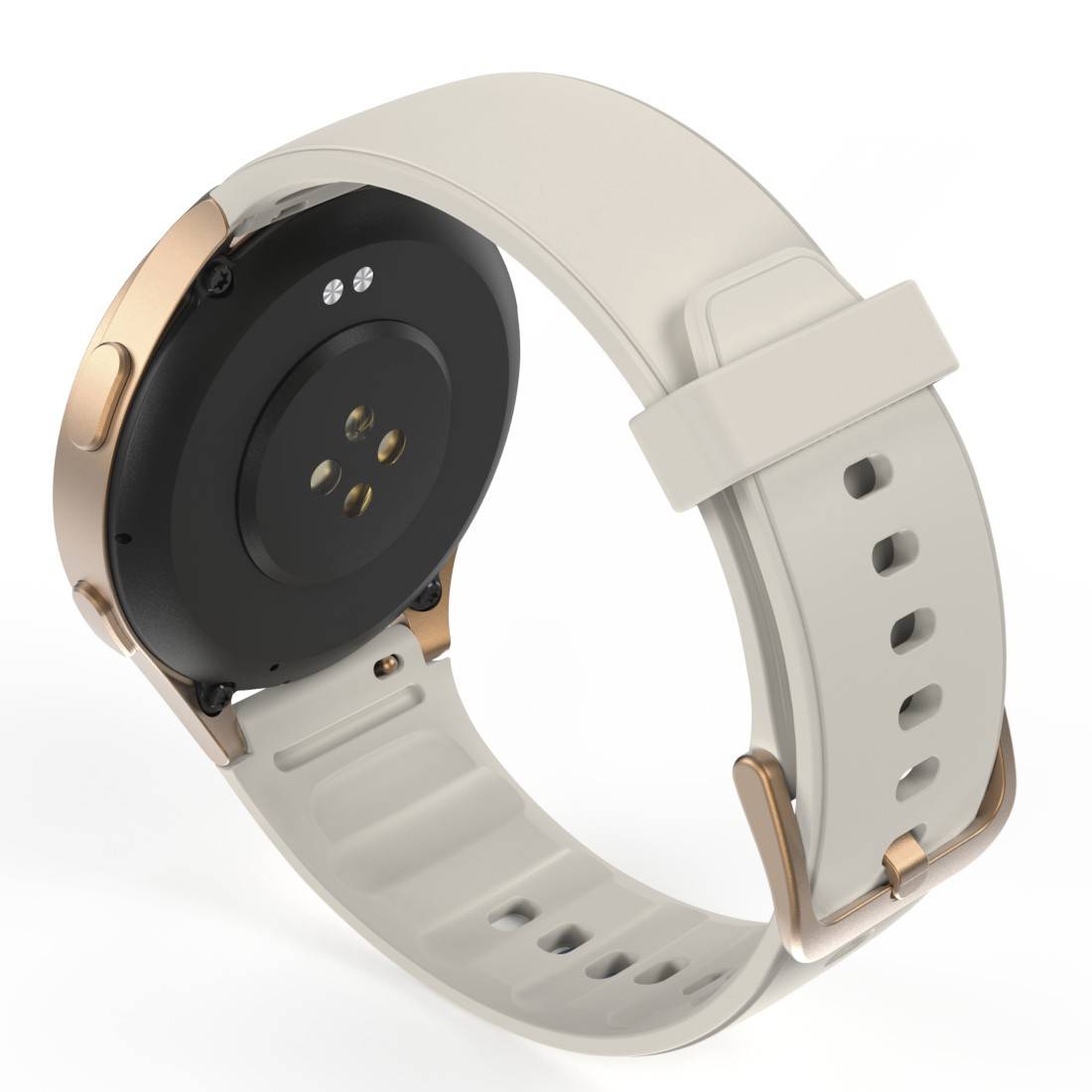 hama 00178613 Smartwatch "8900", GPS, AMOLED 43 mm, Telefonfunktion, Alexa, rund, Gold-3