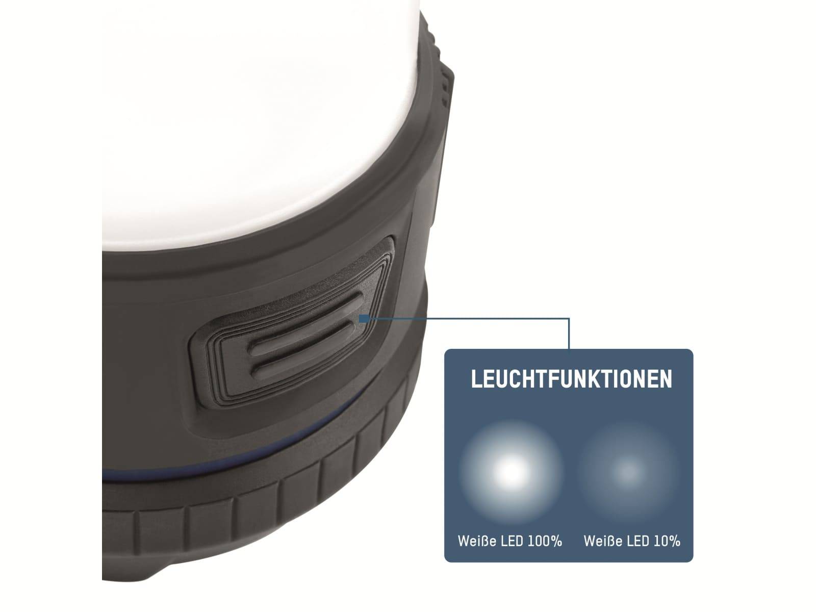 Symbolbild für ANSMANN Campinglampe schwarz 1600-0286