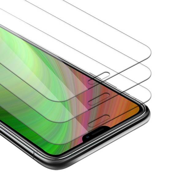 Cadorabo 3x Panzer Folie für Apple iPhone 13 Schutzfolie in Transparent Folie Tempered Display-Schutzglas