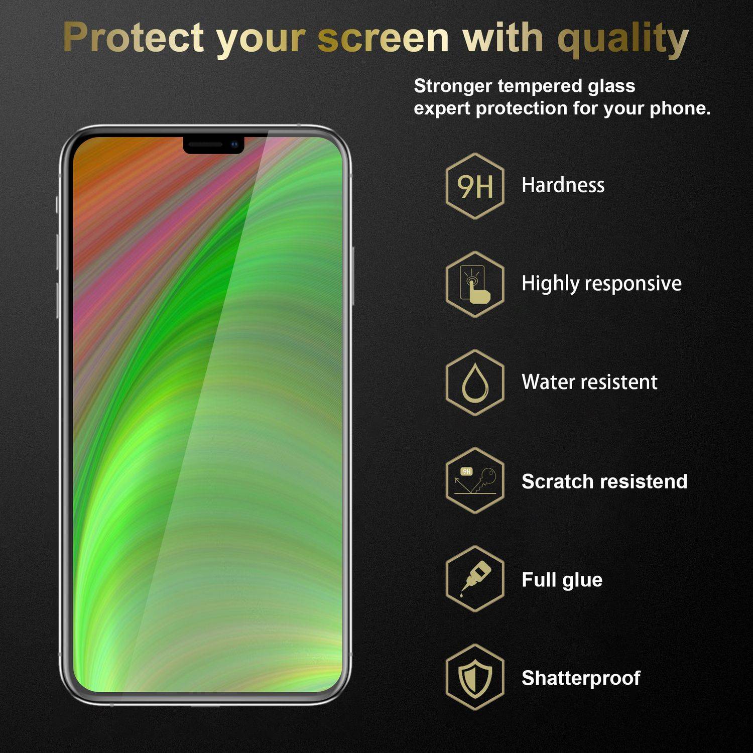 Cadorabo 3x Panzer Folie für Apple iPhone 13 Schutzfolie in Transparent Folie Tempered Display-Schutzglas-2