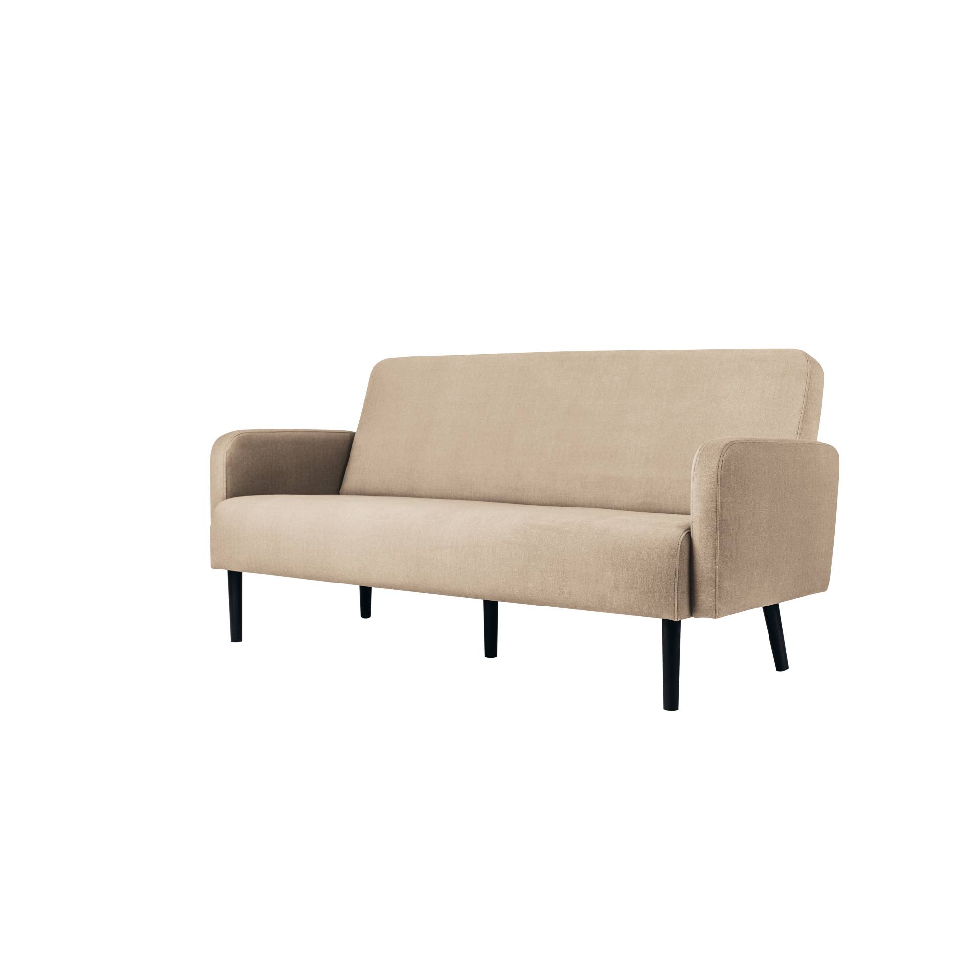 Sofa LISBOA 3Sitzer Stoff sw/el-3