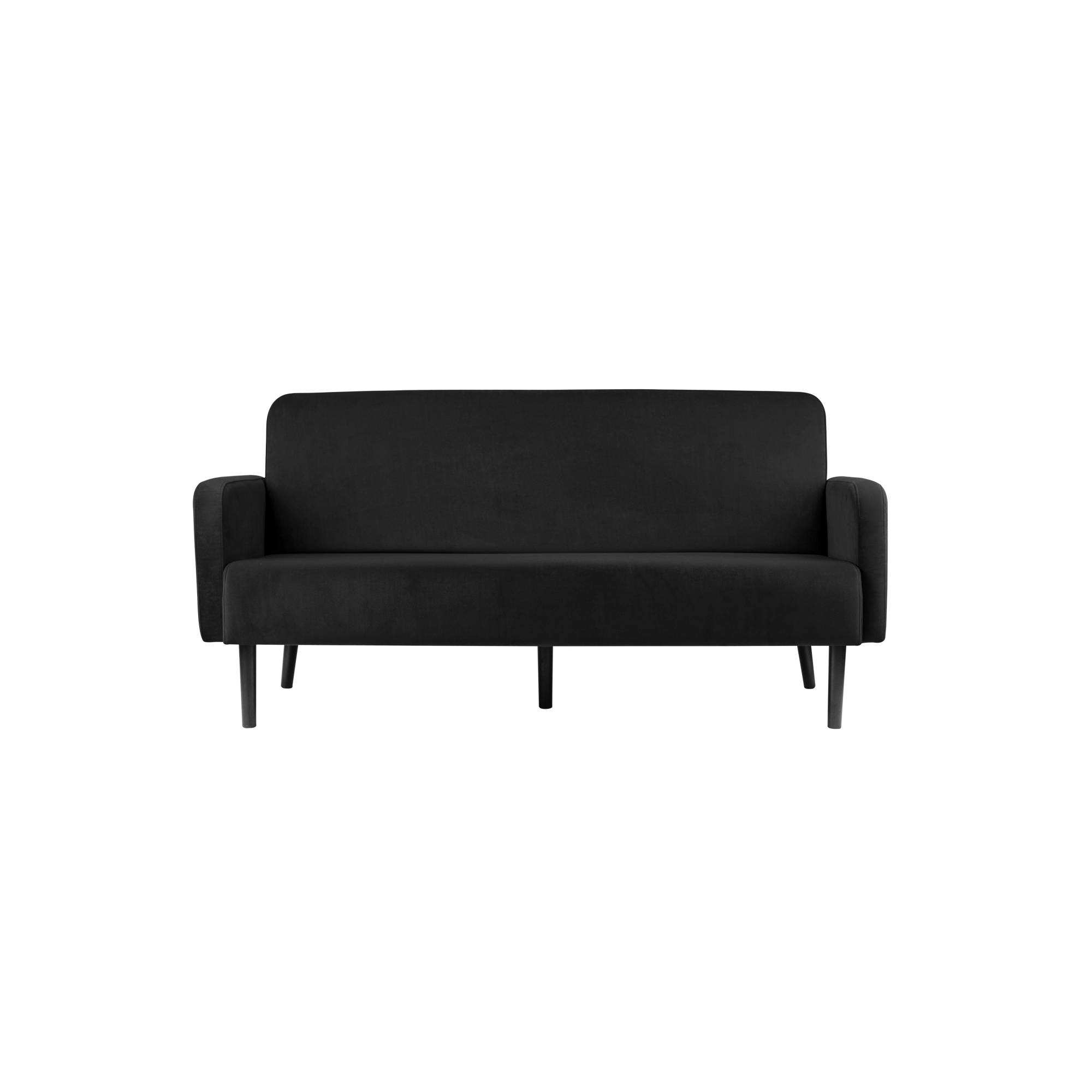 Sofa LISBOA 3Sitzer Samt sw/sw-0