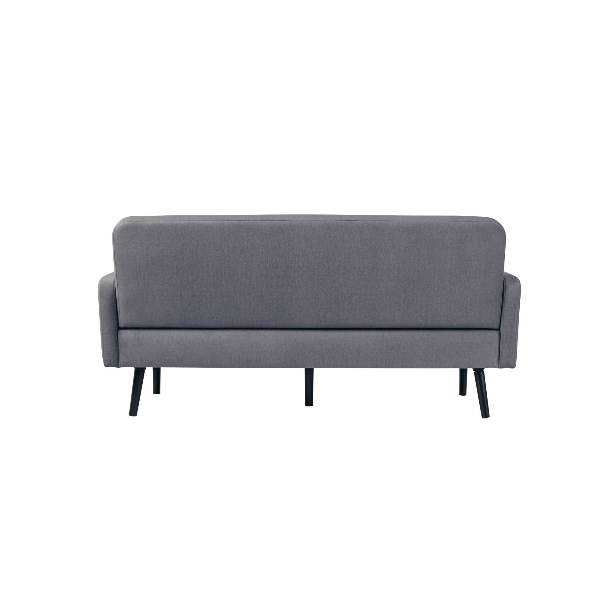 Sofa LISBOA 3Sitzer Stoff sw/gr-1