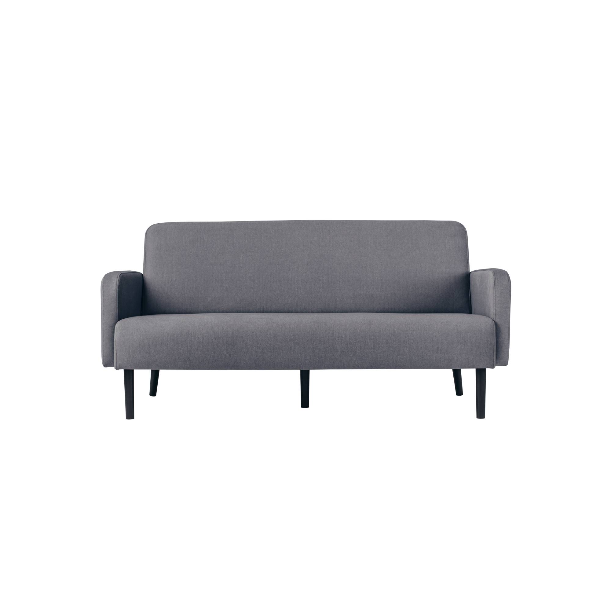 Sofa LISBOA 3Sitzer Stoff sw/gr-0