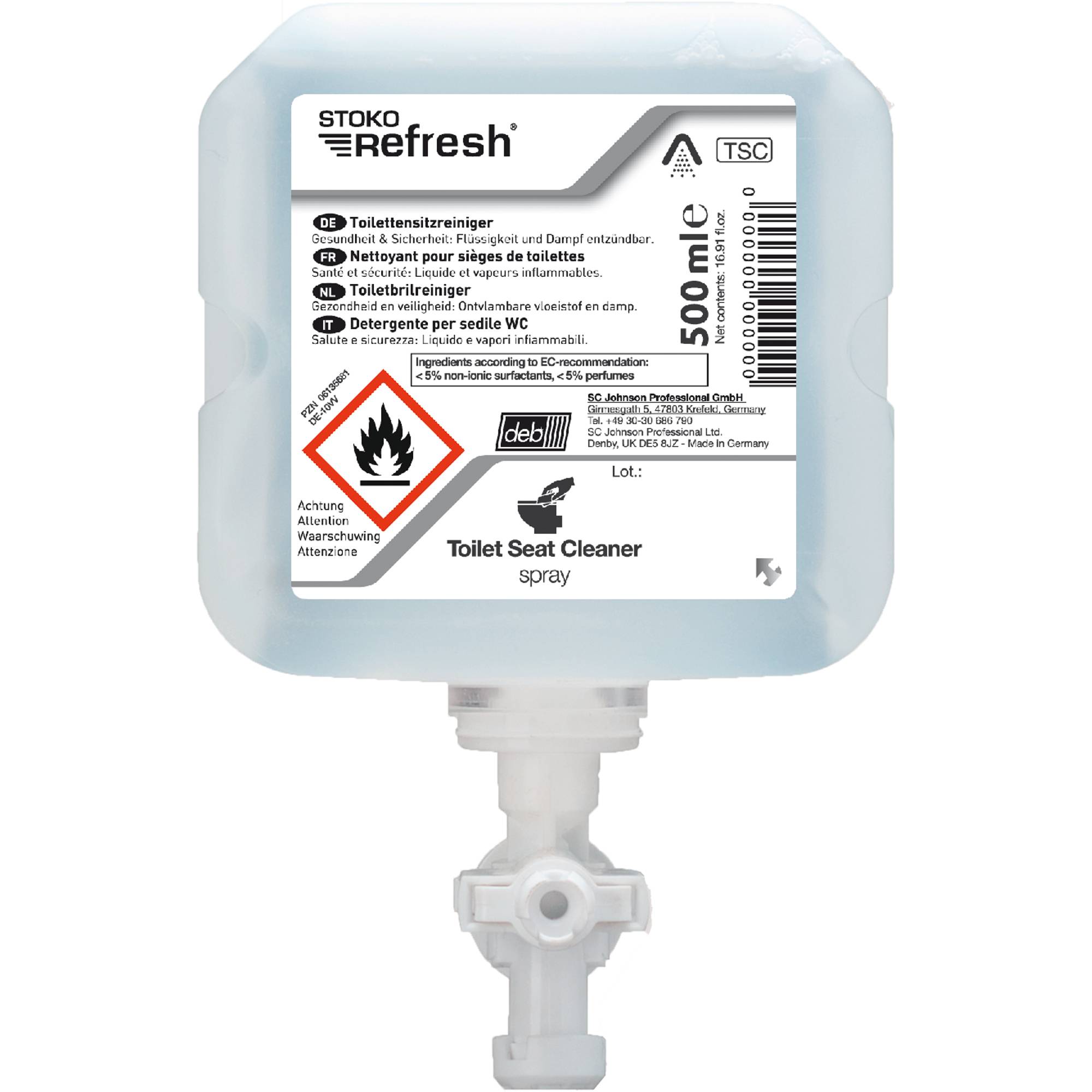 Toilettensitzreiniger Refresh® Toilet Seat Cleaner Spray (TSC) 500ml Kartusche-0