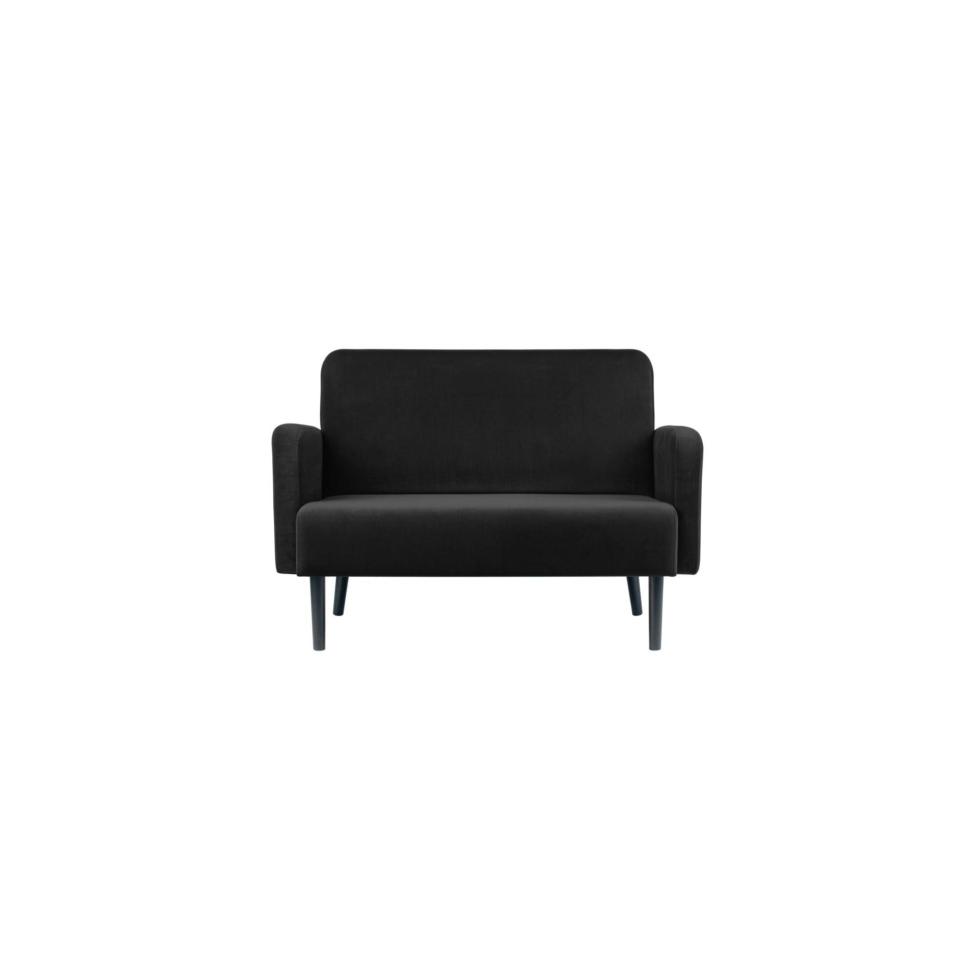 Sofa LISBOA 2Sitzer Samt sw/sw-0
