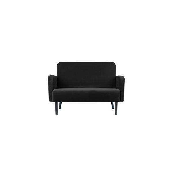 Sofa LISBOA 2Sitzer Samt sw/sw